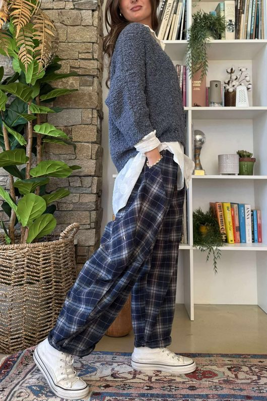 Hygge Boucle Slouch Knit Denim /17=